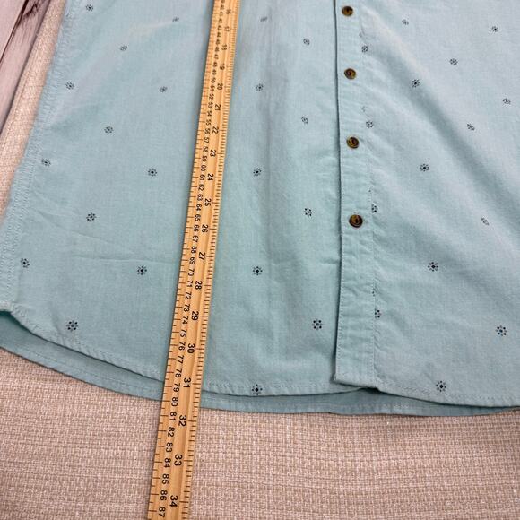 Rip Curl Mens Woven Short Sleeve Button Down Shirt Blue Size XL - Picture 6 of 8